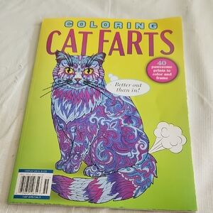 Cat Farts Adult Coloring Book 2025 New